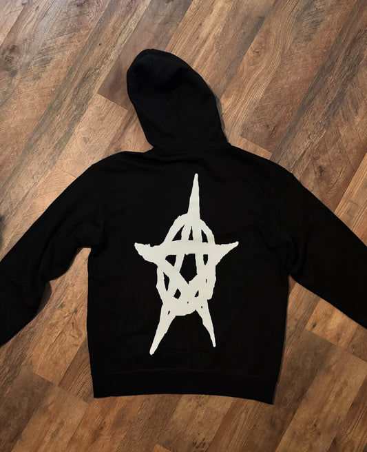 Antisoxial (Black Zip-Up)